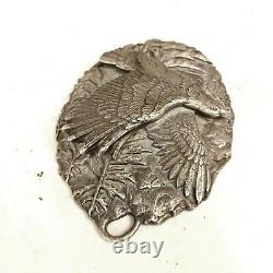 Eagle Decoration made of Sterling Silver signed By Italian artist Baccolleti