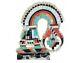 Eldred Martinez, Bolo, Stand, Rainbow Man, Inlay, Large, Silver, Zuni Made, 4.5in