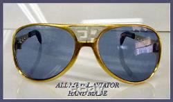 Elvis Metal Sterling Silver Sunglasses Aviator With Ep Custom Made Vermeil