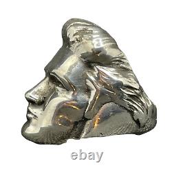 Elvis Presley Sculpted Face Ring Sterling Silver 925 Made-to-order