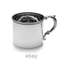 Empire Sterling Silver Beaded Baby Cup #98, New in Box, Made in USA