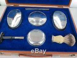 English Sterling Silver Mens Toiletry Set Made To Order, Valuation 2500 Pounds