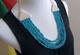 Estate (5) Strand Turquoise Bench Made Sterling Silver 24 Necklace