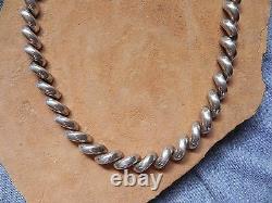 Estate Heavy Sterling Silver. 925 made in Italy San Marcos NECKLACE Choker 16