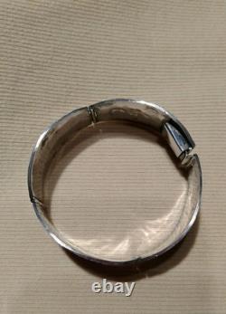 Exquisite Hand Made Sterling Silver Bracelet Inlayed Turquoise