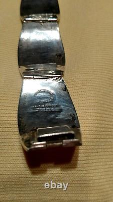Exquisite Hand Made Sterling Silver Bracelet Inlayed Turquoise