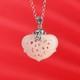 F05 Pendant Heart made of Jade for Aromatherapy Sterling Silver 925