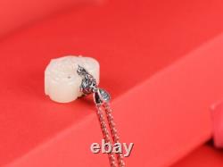 F05 Pendant Heart made of Jade for Aromatherapy Sterling Silver 925