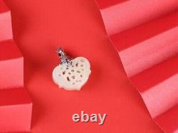 F05 Pendant Heart made of Jade for Aromatherapy Sterling Silver 925