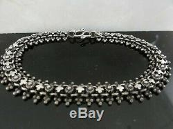 FAB Victorian 925 STERLING SILVER ETRUSCAN ORNATE Bracelet Book Chain HAND MADE