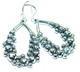 Fancy. 925 Sterling Silver Italy made Earrings