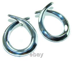 Fancy. 925 Sterling Silver Italy made Earrings
