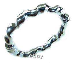 Fancy. 925 Sterling Silver handcrafted Statement Italy made Bracelet