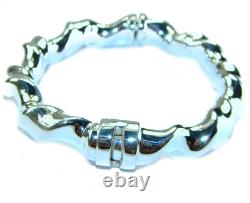 Fancy. 925 Sterling Silver handcrafted Statement Italy made Bracelet