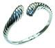 Fancy. 925 Sterling Silver handcrafted Statement Italy made Bracelet / Cuff