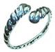 Fancy. 925 Sterling Silver handcrafted Statement Italy made Bracelet / Cuff