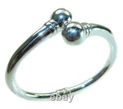 Fancy. 925 Sterling Silver handcrafted Statement Italy made Bracelet / Cuff