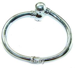 Fancy. 925 Sterling Silver handcrafted Statement Italy made Bracelet / Cuff
