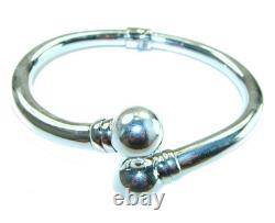Fancy. 925 Sterling Silver handcrafted Statement Italy made Bracelet / Cuff