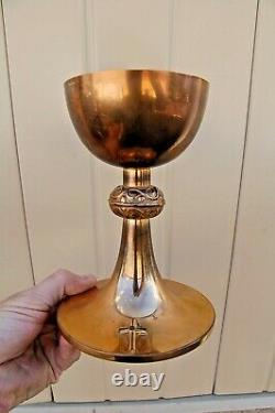+ Fine Older Hand Made Chalice, Cup Sterling Silver + (#799) + chalice co. +
