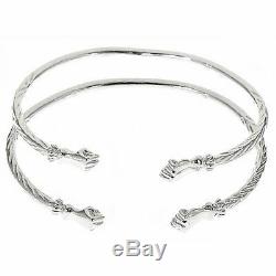 Fist. 925 Sterling Silver West Indian Bangles (MADE IN USA)