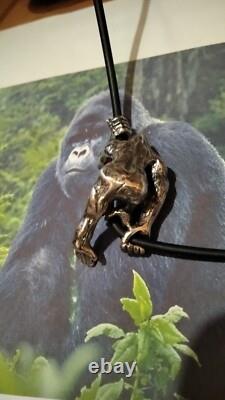 GORILLA pendant made sterling silver 925-artisan product