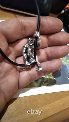 GORILLA pendant made sterling silver 925-artisan product