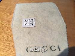 GUCCI Authentic Sterling Silver Ring, Size 6, Made in Italy, Original Pouch, Box