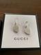 GUCCI Heart Earrings Made In Italy Sterling Silver 925 SV925
