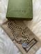 GUCCI Sterling Silver & Enamel Interlocking G Boule Necklace BNIB Made in ITALY