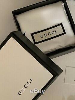 GUCCI Women's Sterling Silver GG Bracelet MADE IN ITALY New in Box