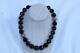 Gemstone sterling silver black onyx necklace Made in USA