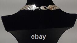 Genuine Sterling Silver Braided Necklace Made In Italy Brand New Free Usps Ship