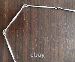 Georg Jensen Rare Astrid Fog Long Necklace 175b Sterling Silver Denmark Made