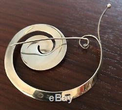 Georg Jensen Rare Vivianna Torun Brooch 392 Pram Denmark Made