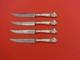 Georgian by Towle Sterling Silver Steak Knife Set 4pc HHWS Custom Made 8 1/2