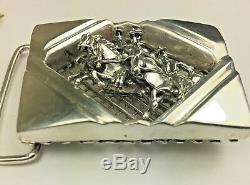 Ghost Riders sterling silver Artisan made Gents Belt buckle
