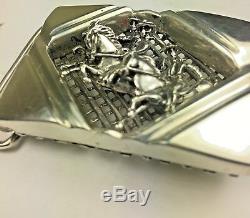 Ghost Riders sterling silver Artisan made Gents Belt buckle