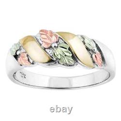Gilded Bands Sterling Silver Black Hills Gold Ring / Custom Made in USA Gift