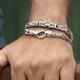 Gorgeous High-Quality Woven Bracelet, made of Solid 925 Sterling Silver