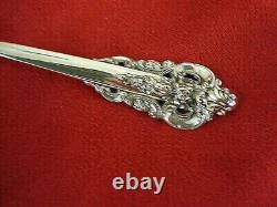 Grande Baroque Wallace Sterling Silver Custom Made Condiment Relish Spoon