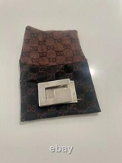 Gucci G Logo Money Clip Sterling Silver 925 Vintage Made in Italy