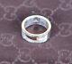 Gucci G Logo Ring Sterling Silver 925 Size 10 1/4 US Gucci Size 23 Made Italy
