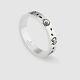 Gucci Ghost GG 925 Sterling Silver Ring Size 7 Made in Italy