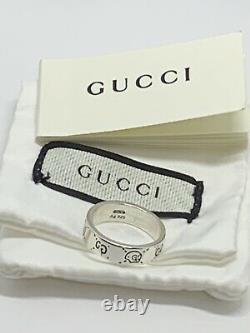 Gucci Ghost Ring 925 Sterling Silver Size 8 Made in Italy