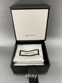 Gucci Ghost Ring 925 Sterling Silver Size9 Made in Italy