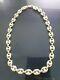 Gucci Link Style Sterling Silver 925 Ladies Necklace 16 Made In Italy IBB New