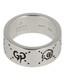 Gucci Mens Sterling Silver Ghost Ring 9MM