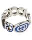 Gucci Mens Sterling Silver Interlocking G Ring