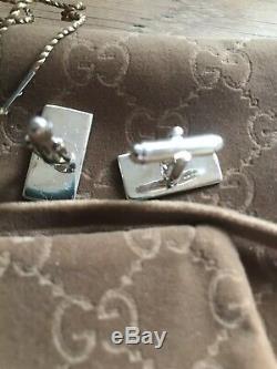 Gucci Silver Cufflinks Made In Italy